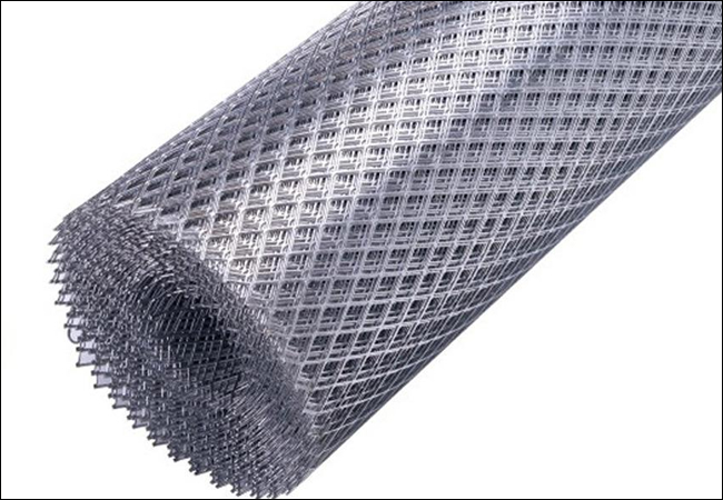 Expanded aluminum mesh sheet